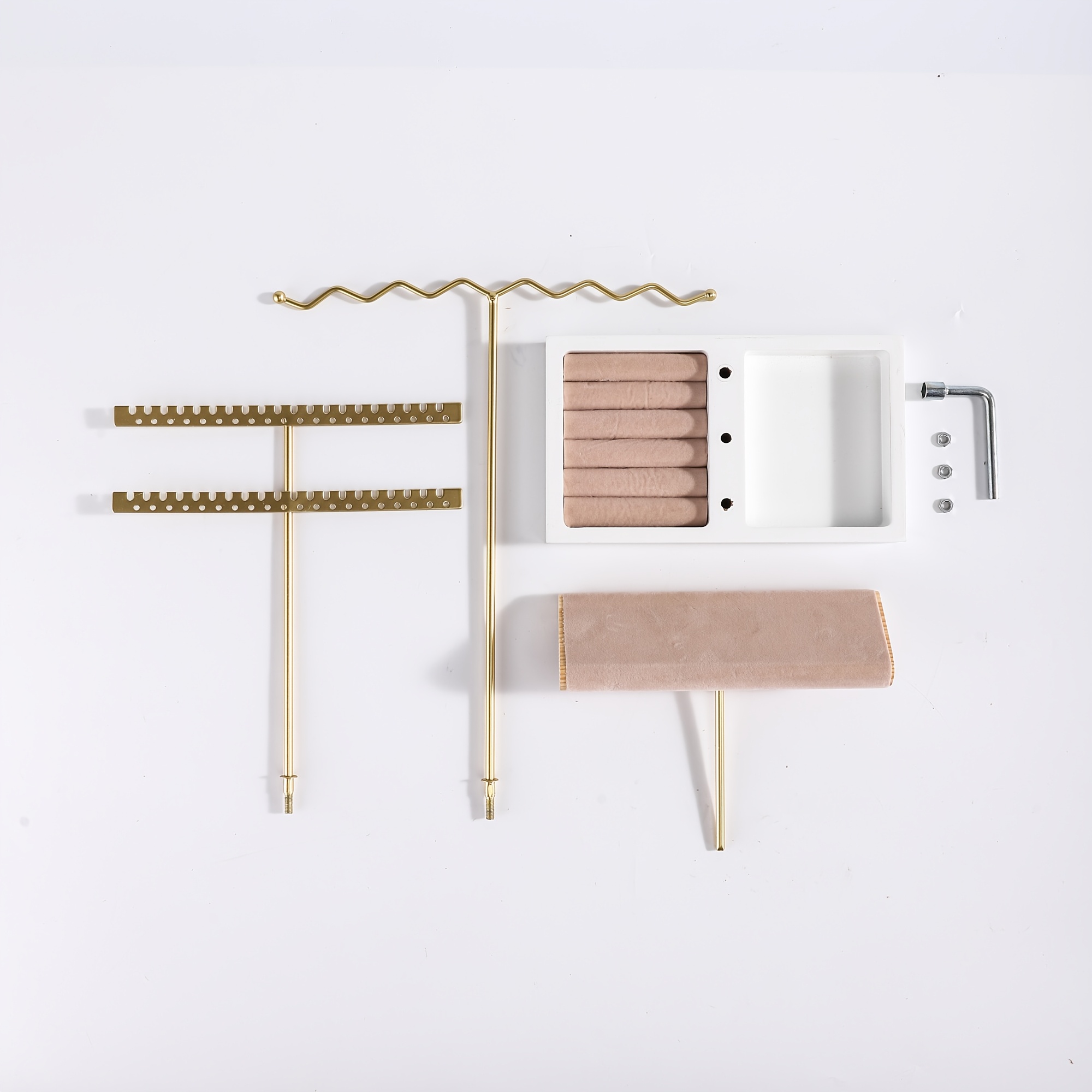 4-Layer Jewelry Storage Rack with Tray